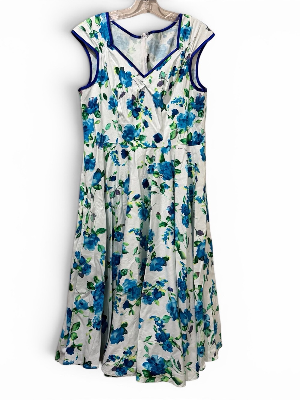 Grace Karin Size‎ XL Sweatheart Neckline Floral Fit & Flare Dress Pinup B1